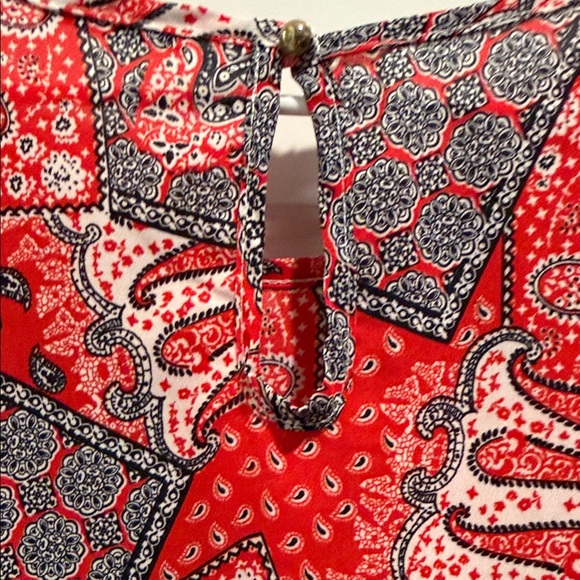 Papermoon Red and Blue Paisley Blouse - Picture 6 of 7